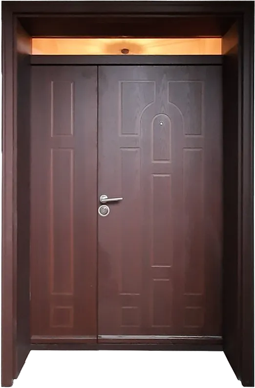 Двукрила блидирана врата с надстройка 98